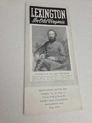 Vintage Lexington In Old Virginia Pamphlet