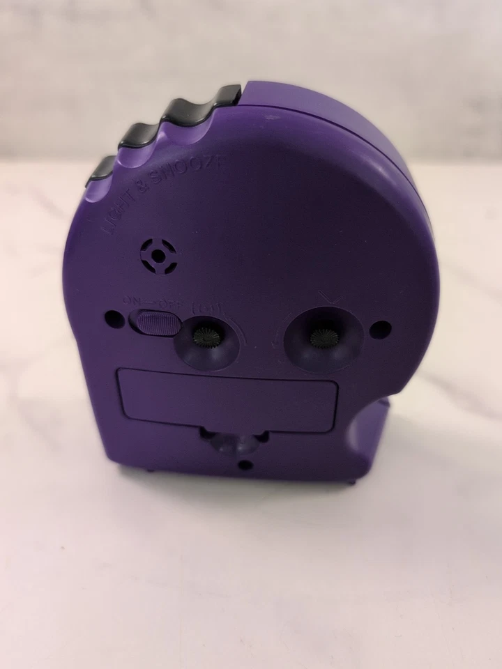 NBA Utah Jazz Gripper Sun Time Ergonomic Alarm Clock Glow Hands Purple - Image 4 of 4