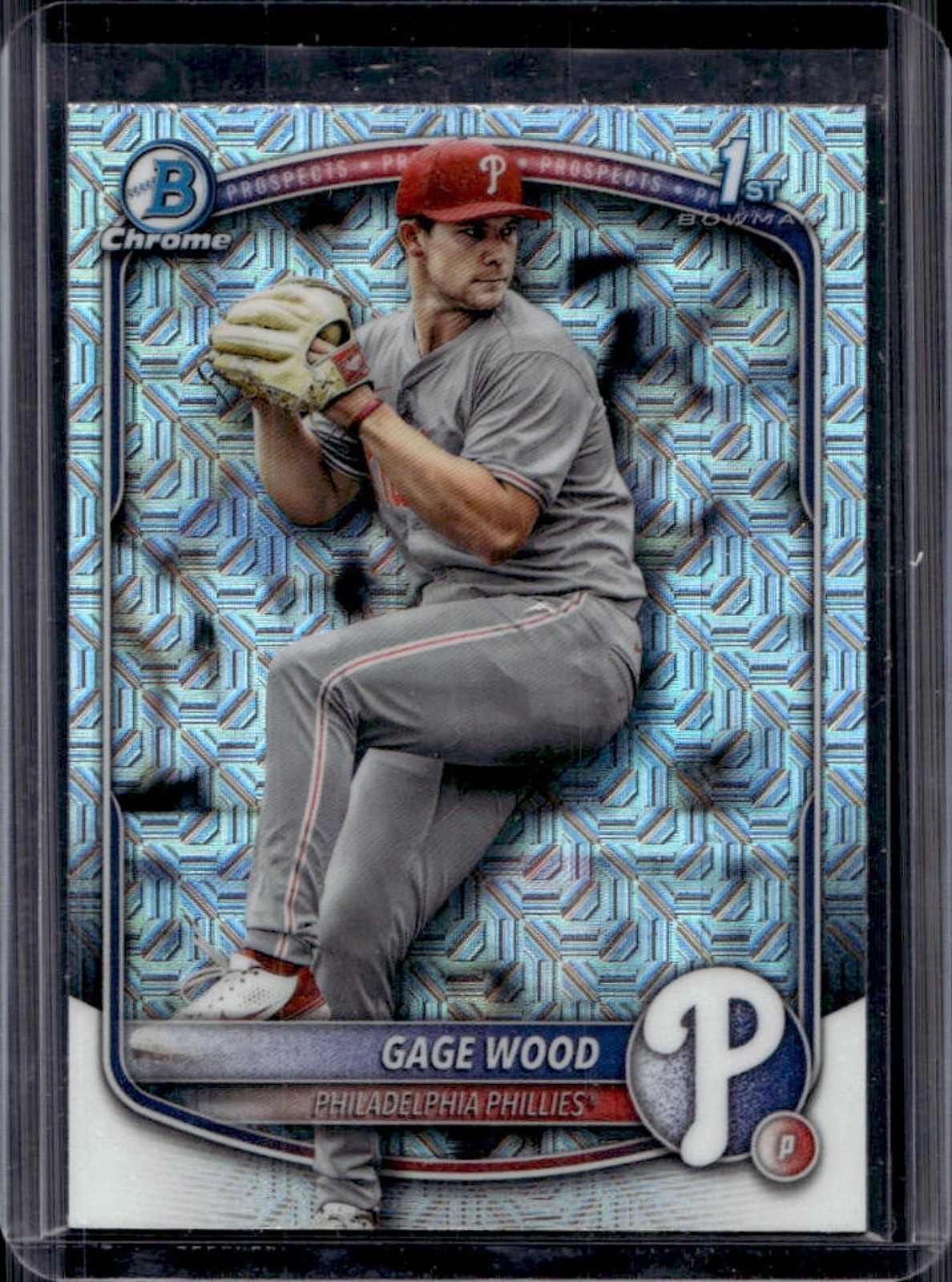 2025 Bowman Draft Gage Wood Chrome Refractor 1st Prospect #BDC-4 Phillies