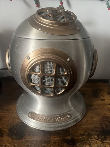 Vintage 1970 Seymour Mann Penthouse Old Cambridge Diving Helmet Ice Bucket Italy