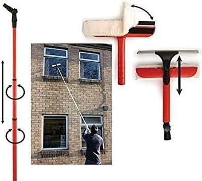 Teleskop Wintergarten Fenster Glasreiniger Rakel Reinigung 3,25m/3,5m