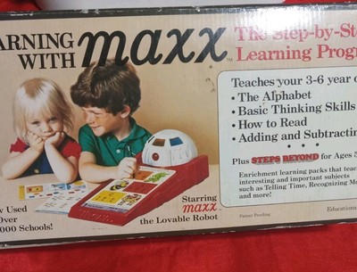 Vintage Learning With Maxx The Robot Step by Step Program Working Original Box