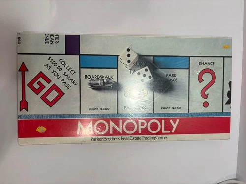 Vintage 1970 Parker Brothers MONOPOLY Board Game No. 9 - Brand New Sealed
