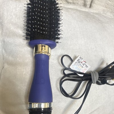 Hot Tools Signature Series Brush Dryer 2.8 in Adjustable Heat Purple Gold Black