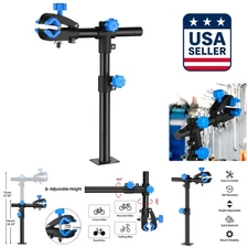 Wall-Mounted Adjustable Bike Repair Stand with 360° Clamp - Save Space!