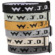 6PCS WWJD Christian Bracelet Pack for Women Men, Christian Jesus Gifts Adjust...