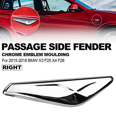 Front Right Side Fender Chrome Trim Finisher 51117338570 For BMW
