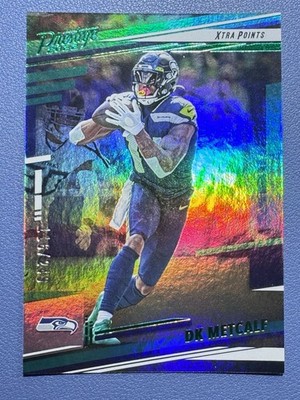 DK Metcalf 2022 Panini Prestige #258 Xtra Points Premium Green /249 Seahawks