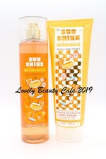 BATH  BODY WORKS / SUNSHINE MIMOSA / FRAGRANCE MIST  BODY CREAM SET