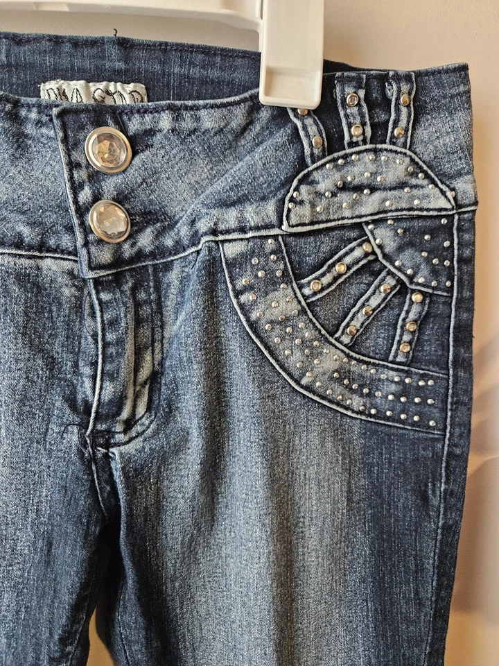 Combian Jeans Sz 11 Butt Lifting Jeans Dark Denim - Image 2 of 4