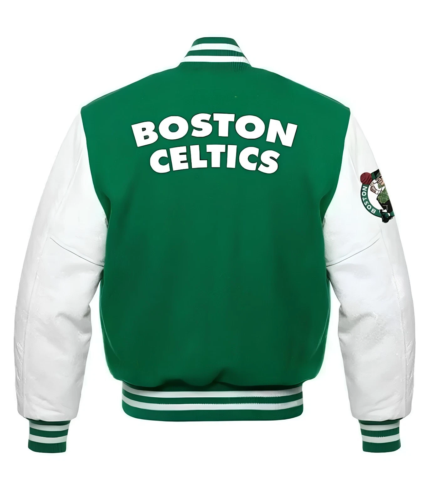 Boston Celtics Green Body White Jacket
