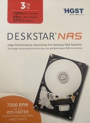 3 TB DESKSTAR NAS High Performance Hard Drive For Desktop NAS Systems NIB