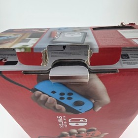 Nintendo Switch with Neon Blue Red Joy-Con V2 Open Box Never Used