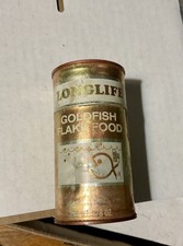 Vintage LONGLIFE GoldFish Flake Food container MT