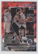 2019 NBA Hoops Premium Stock Red Cracked Ice Prizm Quinndary Weatherspoon 07hv