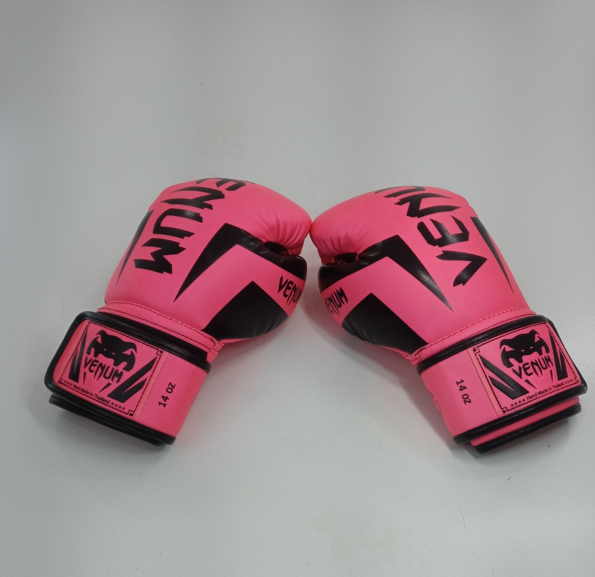 Venum Boxing Gloves Pink Black 14 oz Fight Sparring Competition