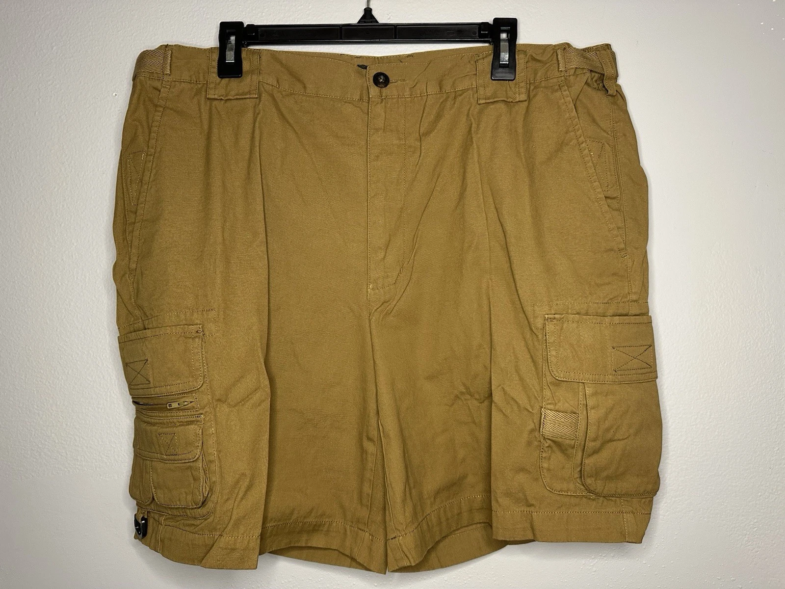 Orvis Mens Cargo Shorts 40 Tan Khaki Utility Fishing Hiking 100% Cotton 8” NWT