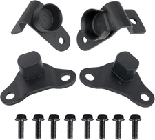 Tailgate Hinge Kit w/Bolts for Rear Tail gate Door Panel Compatible Black 