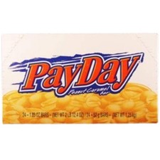 PayDay Peanut Caramel Bars Bulk 24ct / 1.85oz Each
