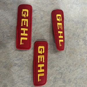 VTG Lot Of 3 GEHL Iron On Hat Patches