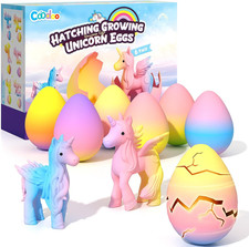 Unicorn Hatching Rainbow Eggs for Kids - 6 Pack Unicorn Toys for Boys Girls, B