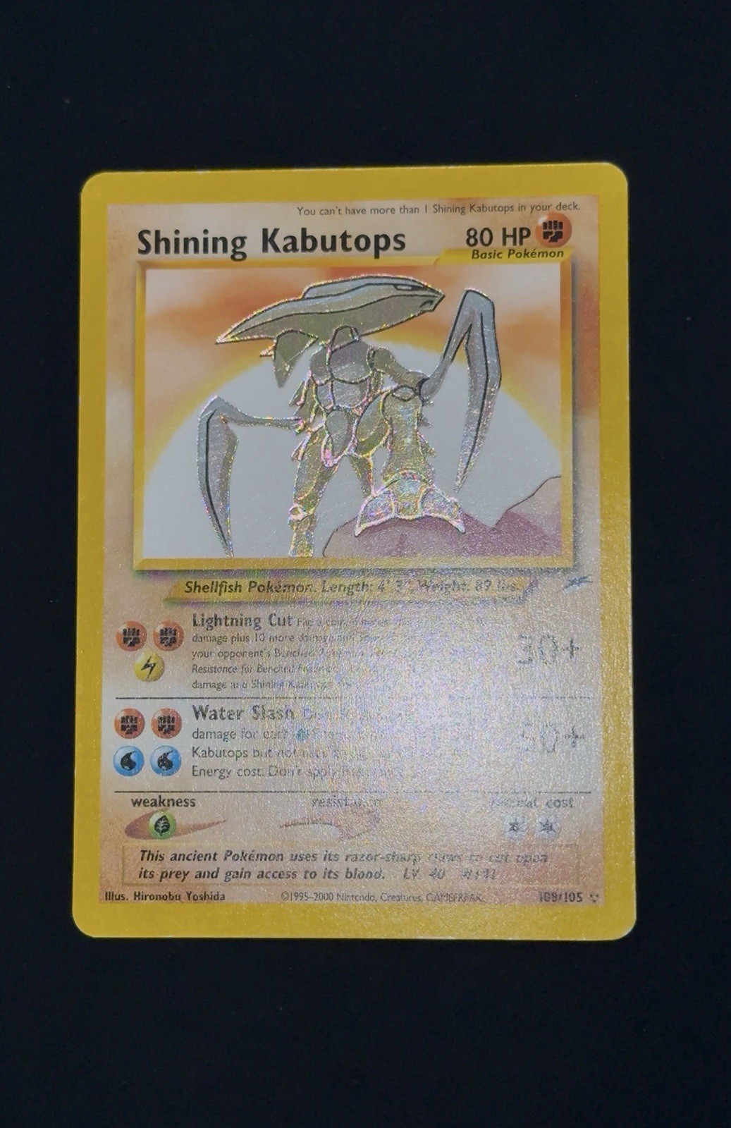Shining Kabutops 108/105 Neo Destiny Holo