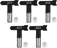 Graco Paint Sprayer Tips, 5 PCS Airless Paint Sprayer Tips Set 211/313/415/517/