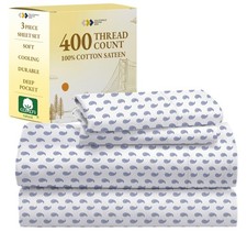 California Design Den Printed Twin XL Sheet Sets - 400 Thread Count Sateen, N...