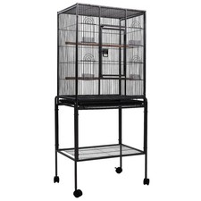 i.Pet Bird Cage Large Cages Aviary Parrot Budgie Pet Stand Alone 144CM Wheels