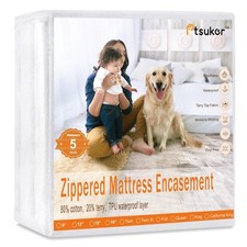 Waterproof Mattress Protector Full Size 54x75 inch Fits 7-9 inch Deep