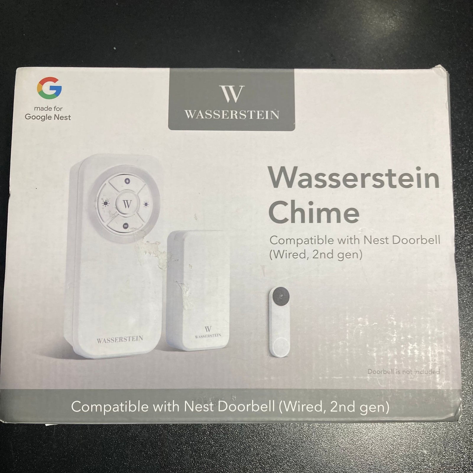 Wasserstein Chime for Google Nest Doorbell (Wired, 2nd Gen) 