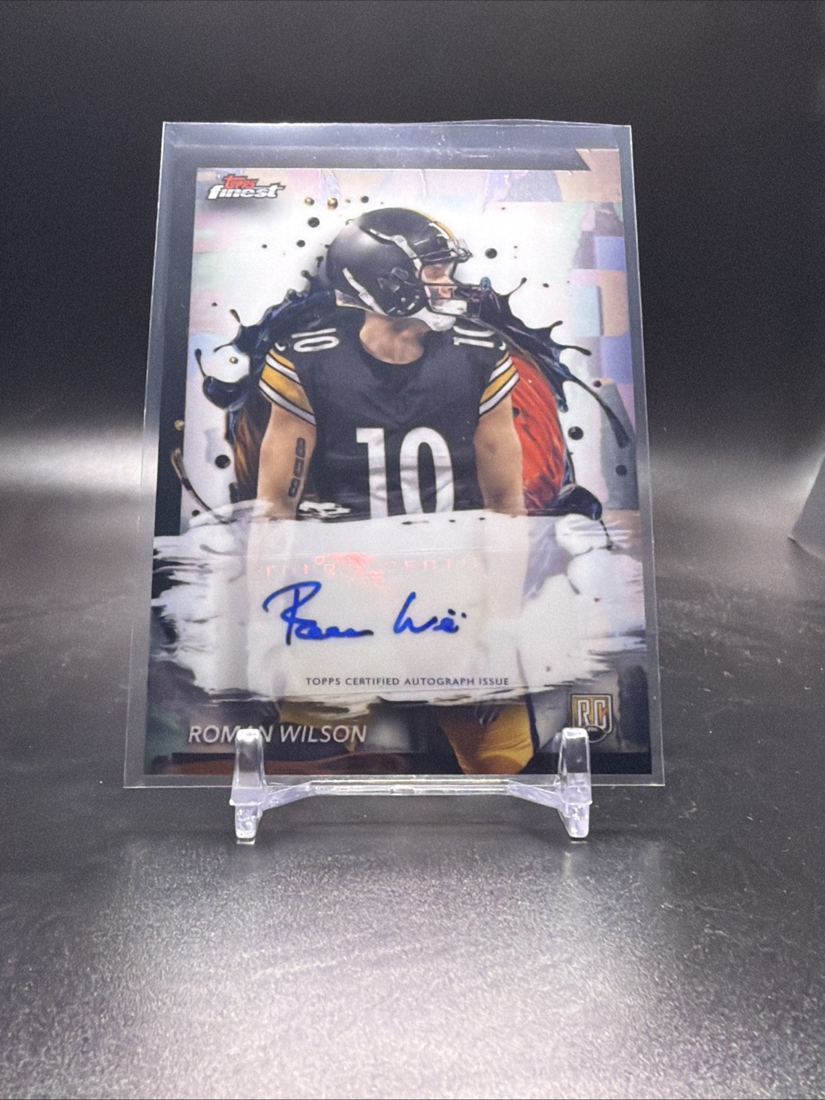 Roman Wilson Topps Finest Rookie Finest Autographs #RFARW Base