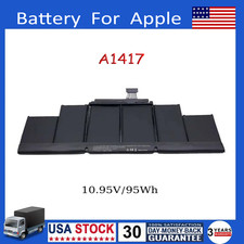 New A1417 Battery For Macbook Pro 15" A1398 Mid 2012, A1398 Early 2013 Retina US