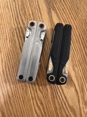 VG10 Damascus Saw Blade FOR LEATHERMAN TTI/WAVE/SIGNAL & Quick-open Button Combo