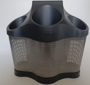 Polder Styling Station Storage Holder Beauty Tools Black Cosmetology