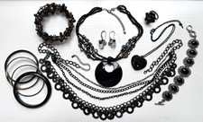 Black Jewelry Costume Fashion Lot Goth Beaded...