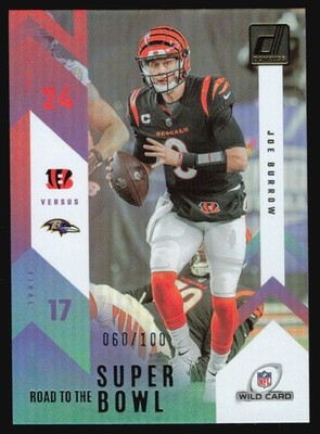 2023 Donruss Road To The Superbowl JOE BURROW Holo Foil /100
