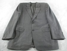 Canali Sport Coat Mens 52 Gray Check Super 120s Wool Made In Italy Saks Fifth