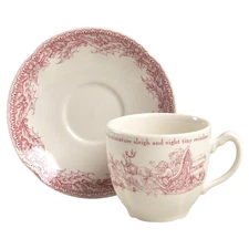 Noble Excellence Twas the Night Before Christmas Cup & Saucer 4298378