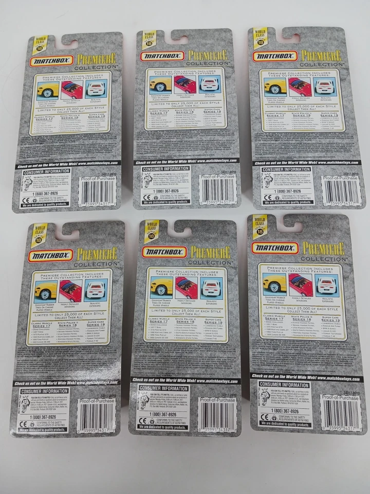 Matchbox Premiere Collection World Class Series 18 State Police Complete Set 6 - Image 2 of 4