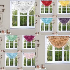 1PC LINED VALANCE SWAG ROD POCKET WINDOW DRESSING CURTAIN DECOR HOME STYLE RS8