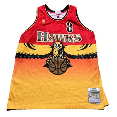 Mitchell & Ness NBA Hawks ユニフォーム XL Atlanta Hawks Jersey Mens 2XL NBA Basketball Steve Smith 8