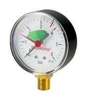 Technisches Manometer Durchmesser 63 MM 0-4 BAR GW 1/4' - D418.63-4