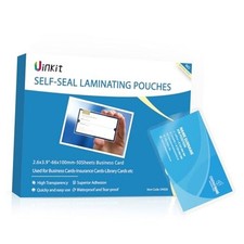 Self Sealing Laminating Pouches, 50Pack Laminate 2.6 x 3.9"_10 MIL_50 PACK