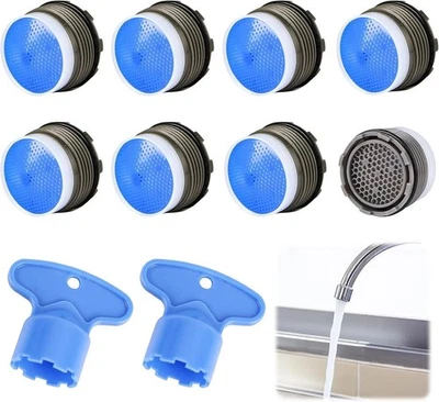 MARKENLOS 8 Stück Perlatoren Für Wasserhähne,Wasserhahn Sieb,Strahlregler Wasserhahn,Sieb.