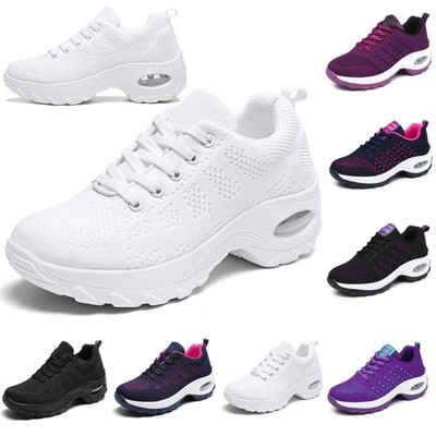 Damen Turnschuhe Laufschuhe Damen Schnürschuhe flach bequem Fitness Gym Sport Größe
