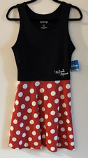 NWT DISNEY Girls Minnie Mouse Polka Dot Tank Dress/Costume Sz L 11-13 