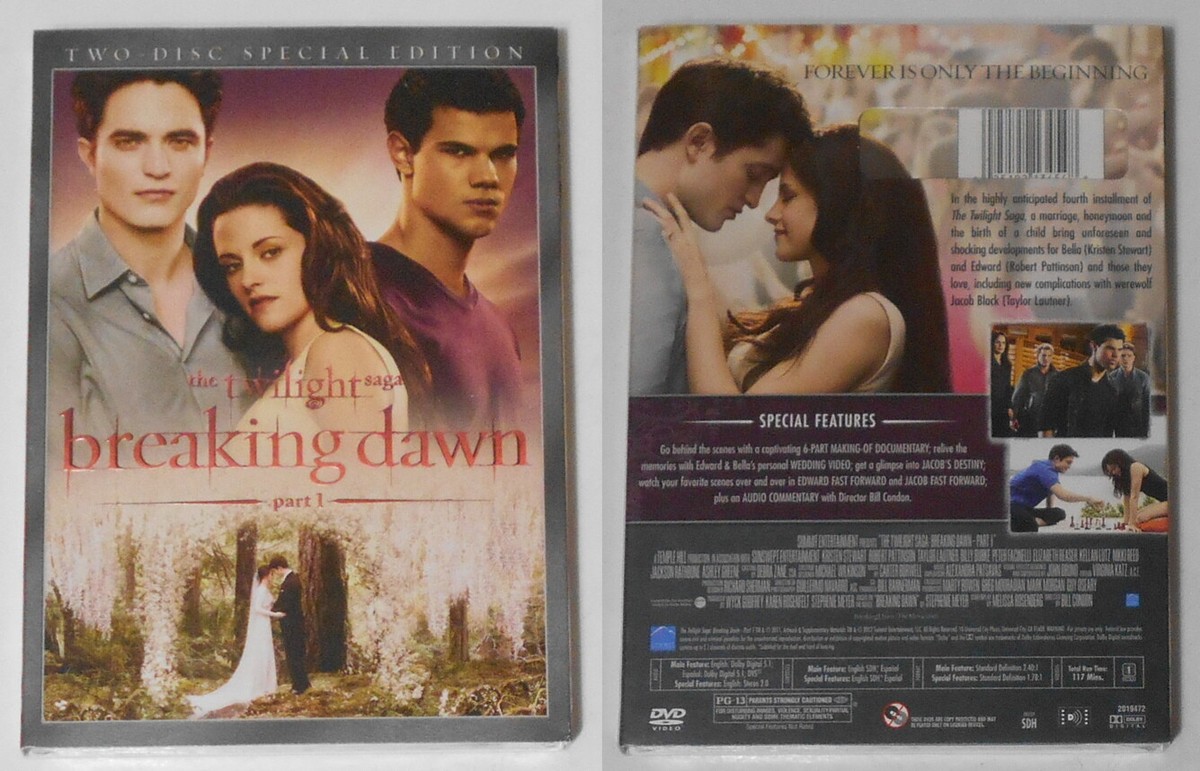 Twilight Breaking Dawn pt 1 - 2 disc special sealed U.S dvd w