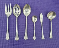 6-Rogers Stanley Roberts Triumph Stainless Flatware SERVING PIECES