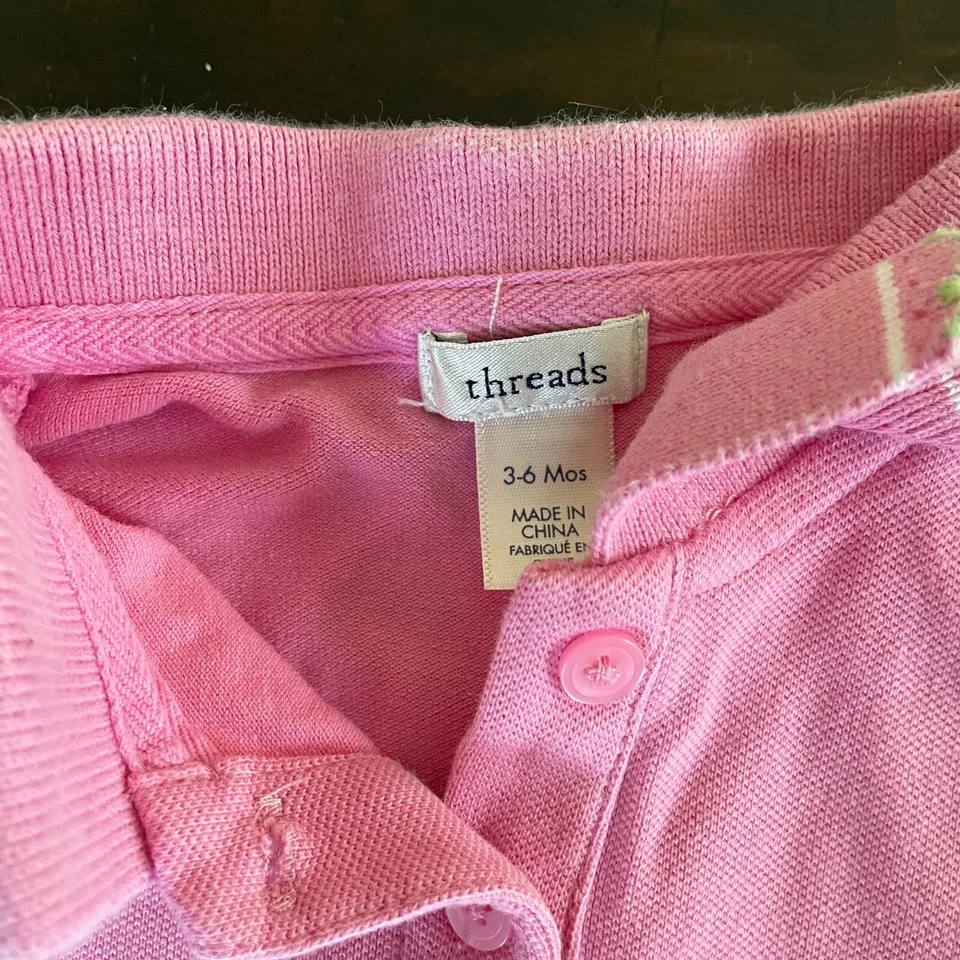 Infant Pink Dress & Denim Overall Dress With Bloomers Bundle 3-6 Months Old - Imagem 4 de 4